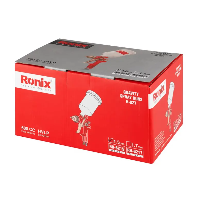 HVLP ჰაერის პულივიზატორი Ronix RH-6215, 1,5მმ 600მლ