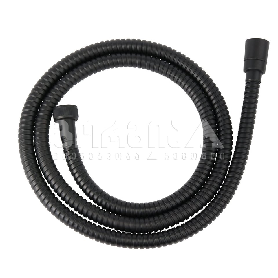 საშხაპე მილი ფოლადის, შავი 150სმ W33