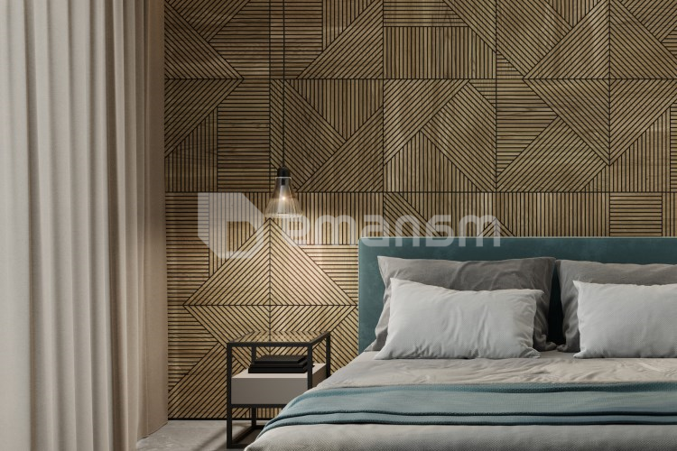 პანელი ფრეზირებული მუხის შპონისგან Lamele3D Toledo 600x600x11 მმ