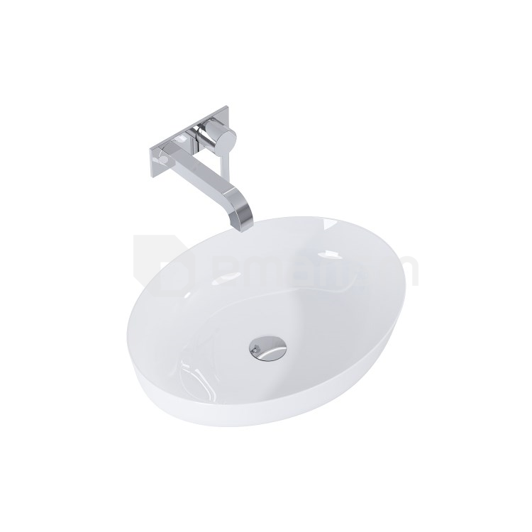 ხელსაბანი დასადები Elita Rika 52x40 თეთრი