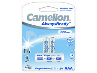 აკუმულატორი Camelion  AAA ზომის 900მა 1.2ვ, 2ც