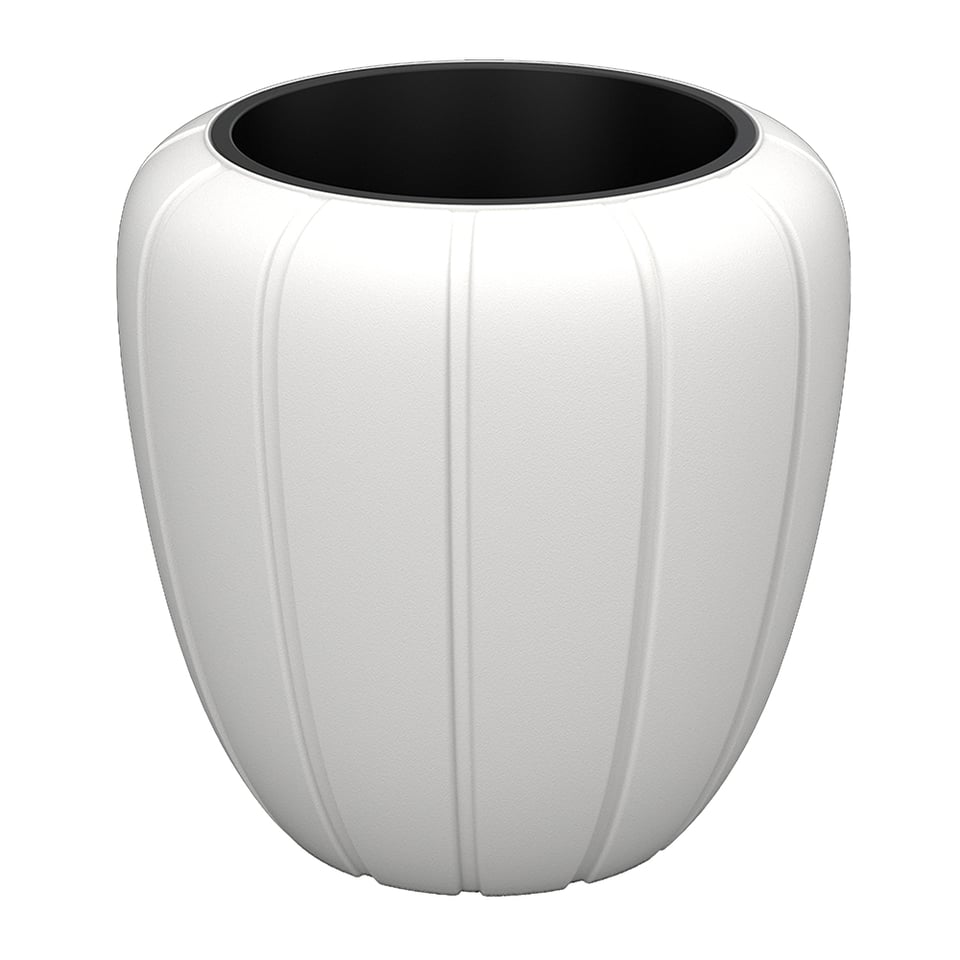 ქოთანი ყვავილის Lamela Flower pot GAJA 400 short - white