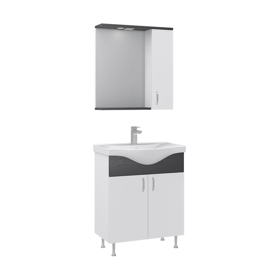 აბაზანის ავეჯი 65 სმ Black PETRA