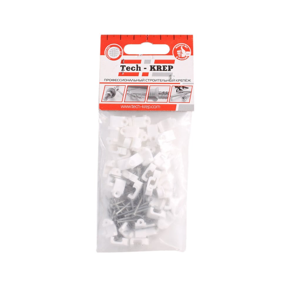 სადენის ბრტყელი კავი 50ც Б6 მმ Tech-Krep 103656