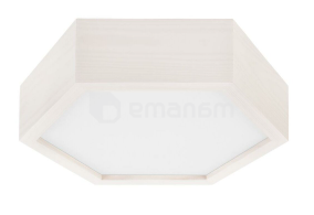 ჭერის სანათი Lamkur HEX 1xE27 max 60W თეთრი