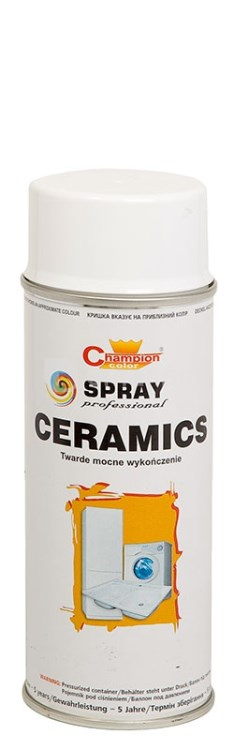 კერამიკის სპრეი საღებავი Champion ceramics თეთრი 400 მლ