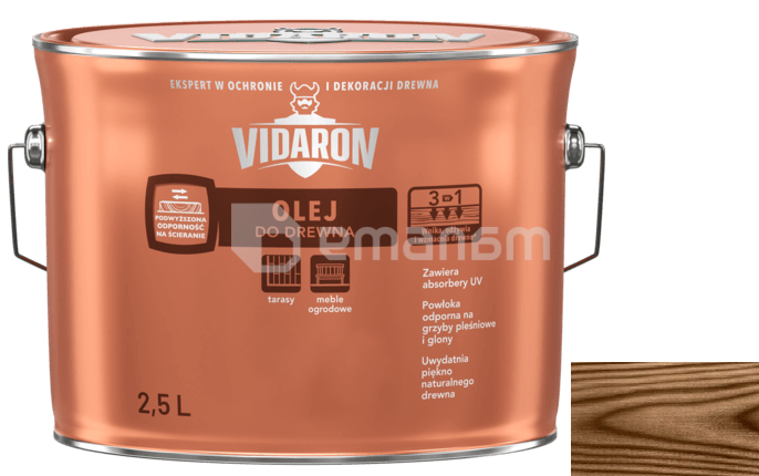 ზეთი ხის Vidaron 2.5 ლ D04 პალისანდრი