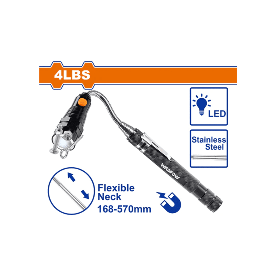 ტელესკოპური ხელსაწყო მაგნიტით 4 LBS (WME3604) WADFOW