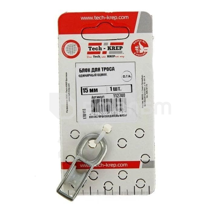 ბლოკი ორმაგი Tech-Krep BK-Duplex 40მმ 150/15ც