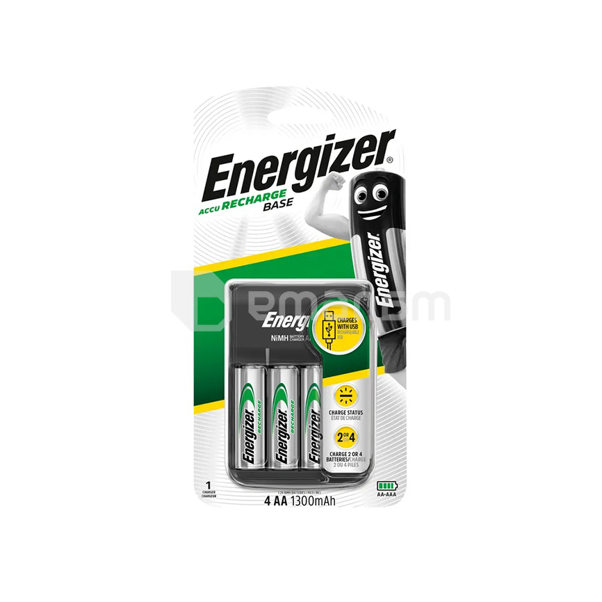 დამტენი Energizer AA 4ც 1300mAh