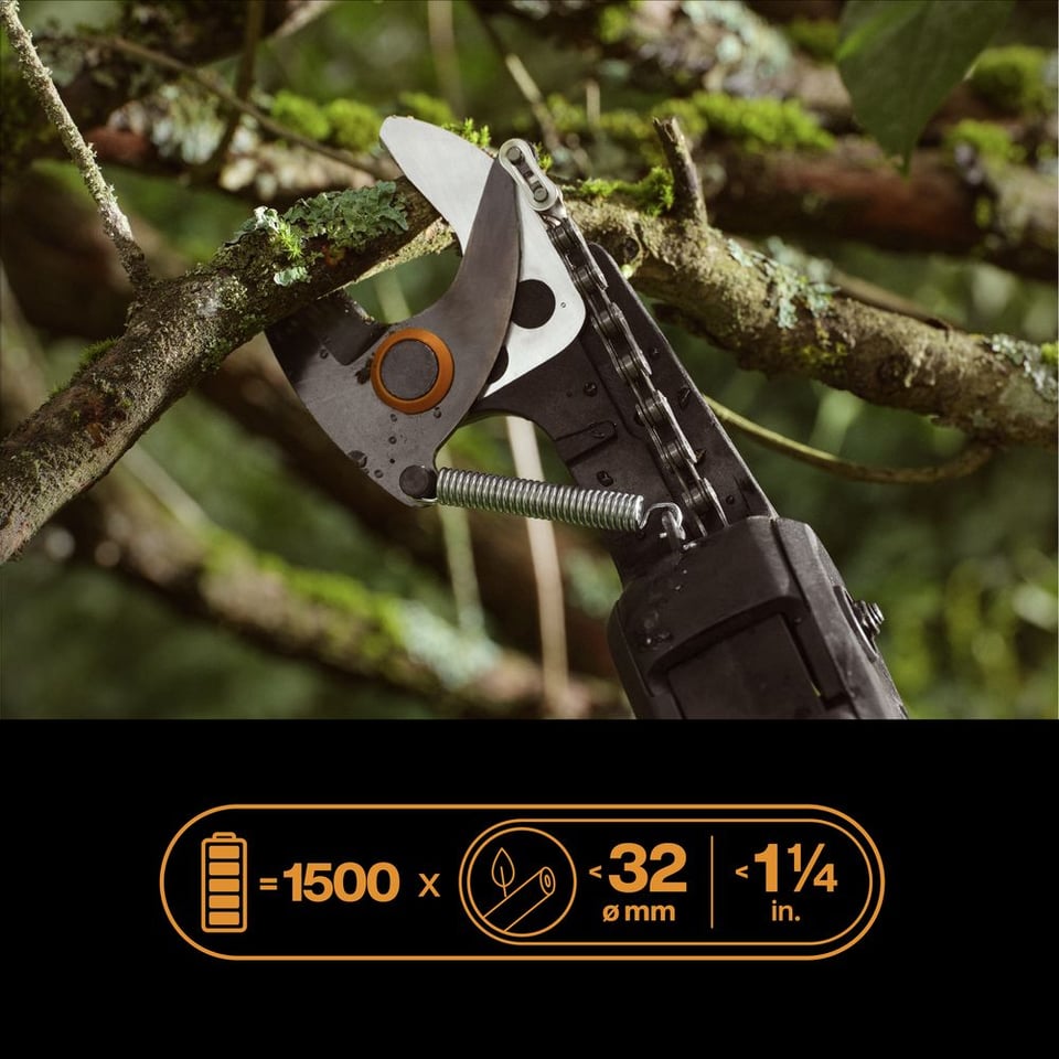 აკუმულატორული როკსაჭრელი Fiskars eTree Pruner Bypass 1082340