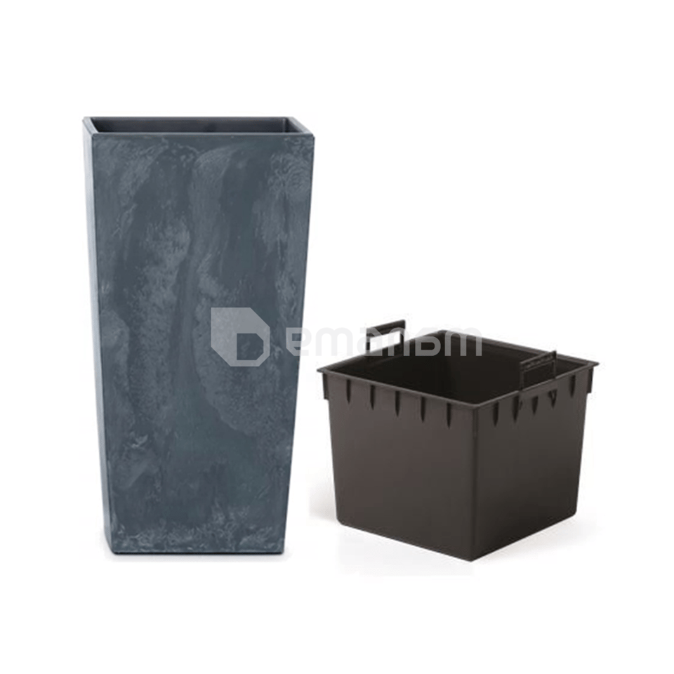 ქოთანი პლასტმასის Prosperplast DURSE 400მმ S433 შავი