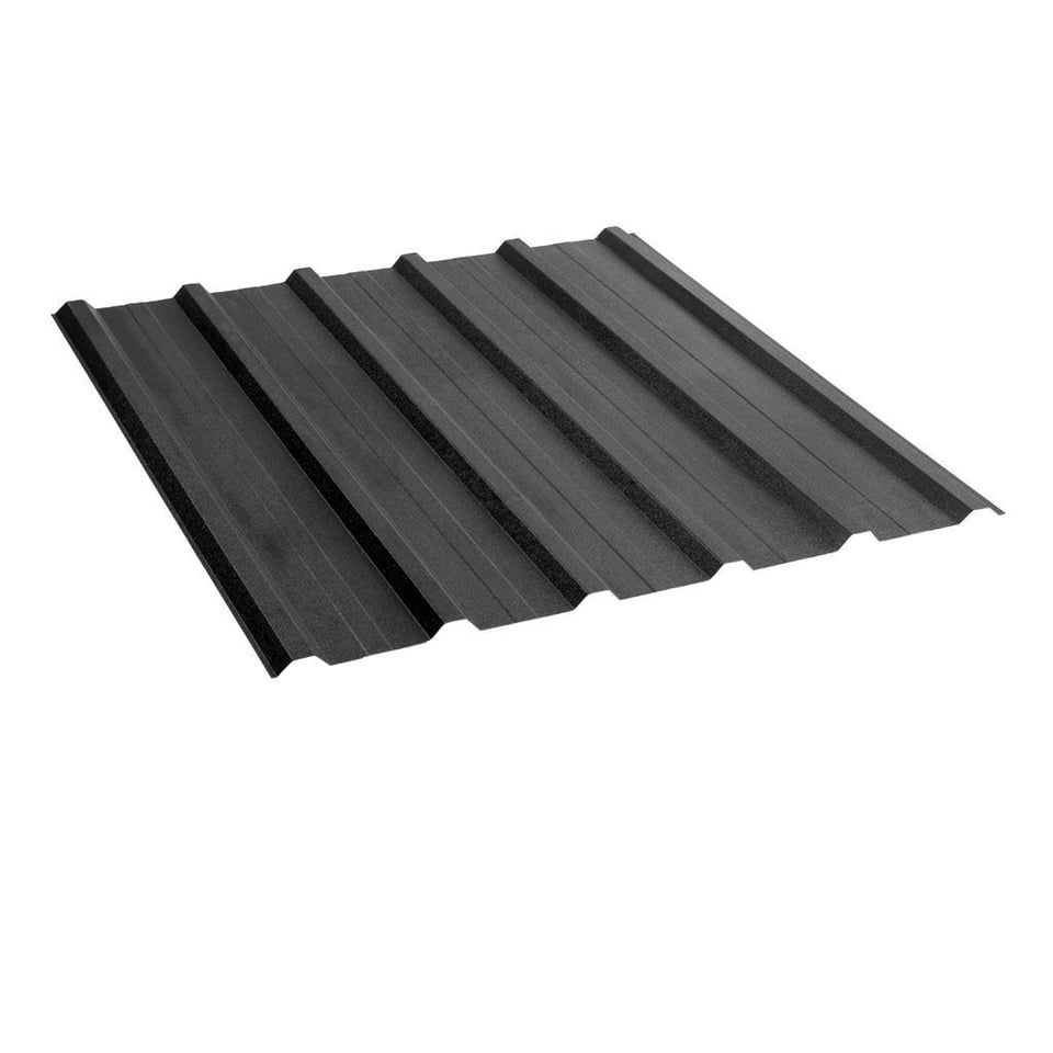 პროფილირებული ფერადი თუნუქის სახურავი 0.45X1150 ხაოიანი RAL7016 NOVA