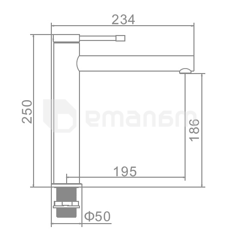 ხელსაბნის შემრევი Golden Rose GR31111A