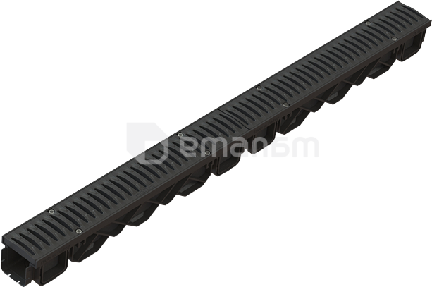 ღარი სადრენაჟო Torun Plastik  80*65*1000მმ შავი კლასი А15