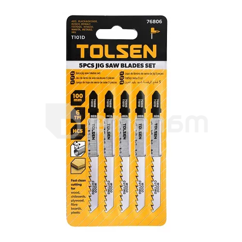 ბეწვახერხის პირები Tolsen TOL1528-76806 T101D 5 ც