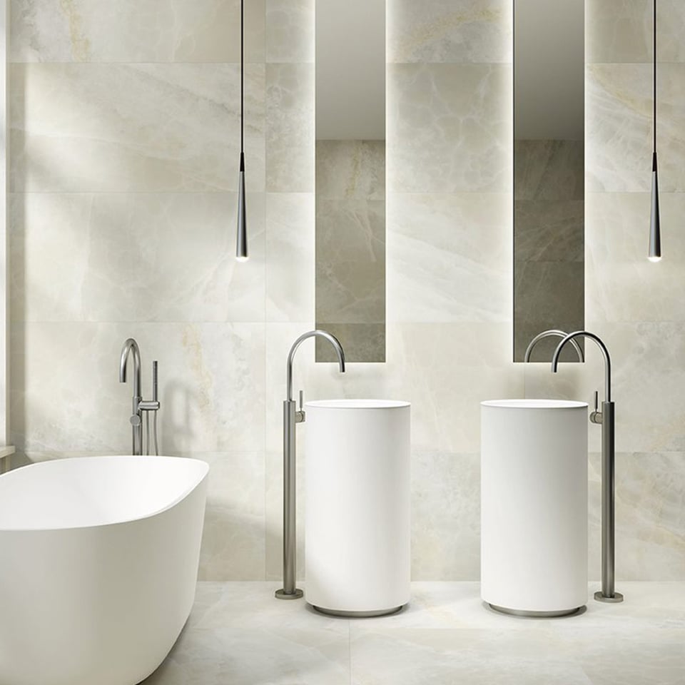 კერამოგრანიტი Bibury White Satinado Rect. 60X120 (59.5x120)