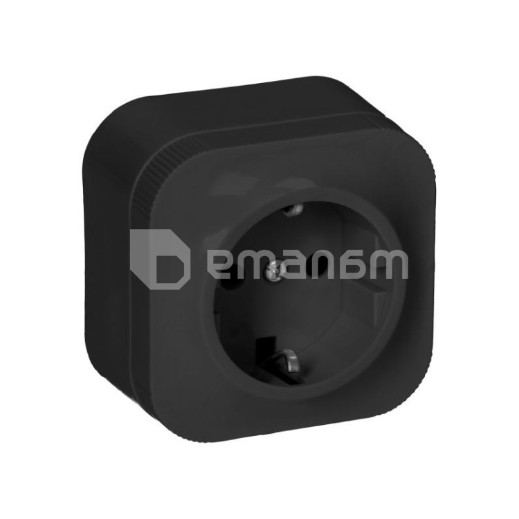 როზეტი ORNO ToDO 1 Schuko IP20 შავი