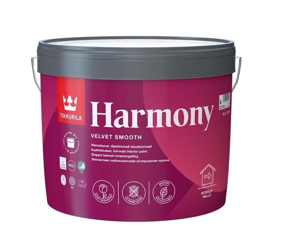 ინტერიერის საღებავი Tikkurila Harmony A 9 ლ