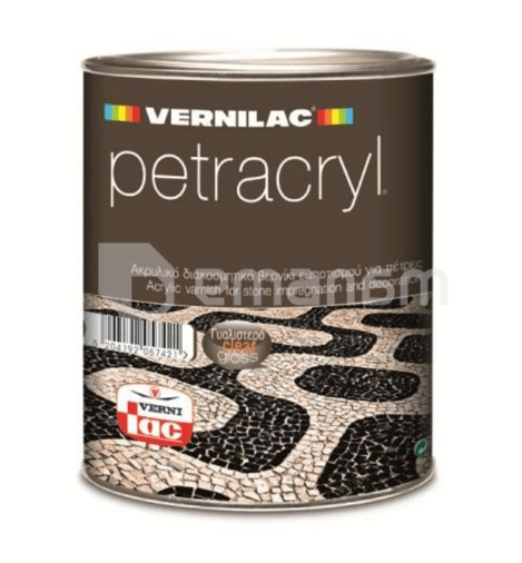 ლაქი ქვისთვის Vernilac Petracryl Glossy 2.5 ლ