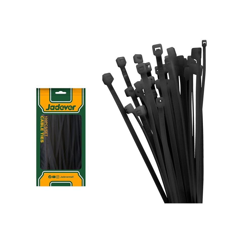 ნეილონის ცალუღი, შავი 4.8x350 მმ JDTEB535048