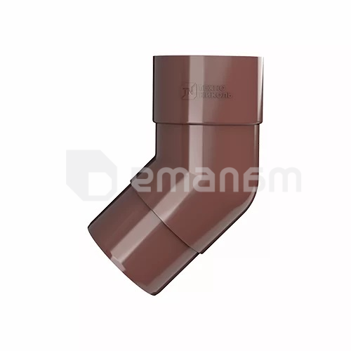 მუხლის მილის Technonicol 125/82 PVC 135° ყავისფერი