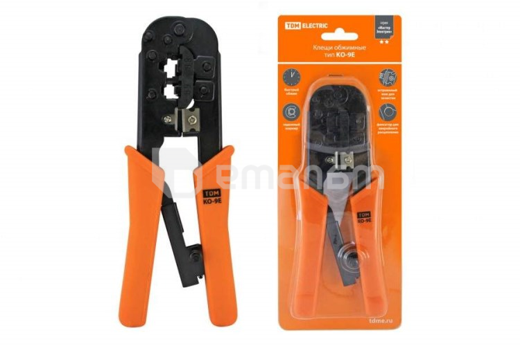 დამჭერი კლეში TDM RJ-11, RJ-45