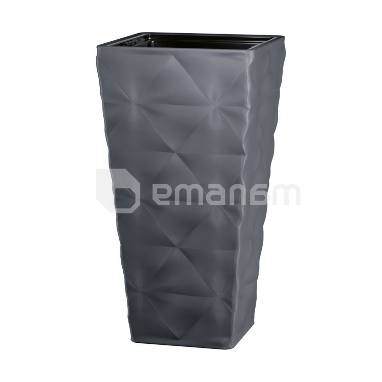 ქოთანი ყვავავილის FORM PLASTIC Diva Slim square 40 ანტრაციტი 4680-014