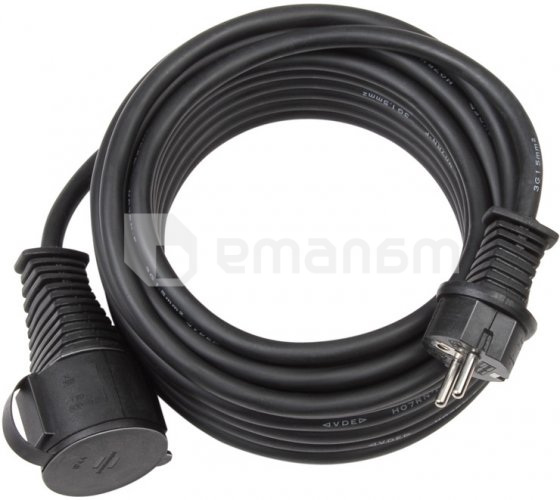 დამაგრძელებელი 1 Brennenstuhl 25მ 3х2,5მმ2 IP44 შავი