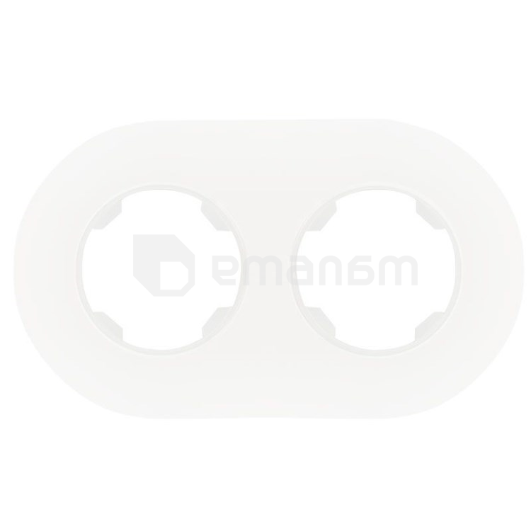 ჩარჩო მრგვალი DPM Soul SEU5002W 2 განყოფილებიანი თეთრი