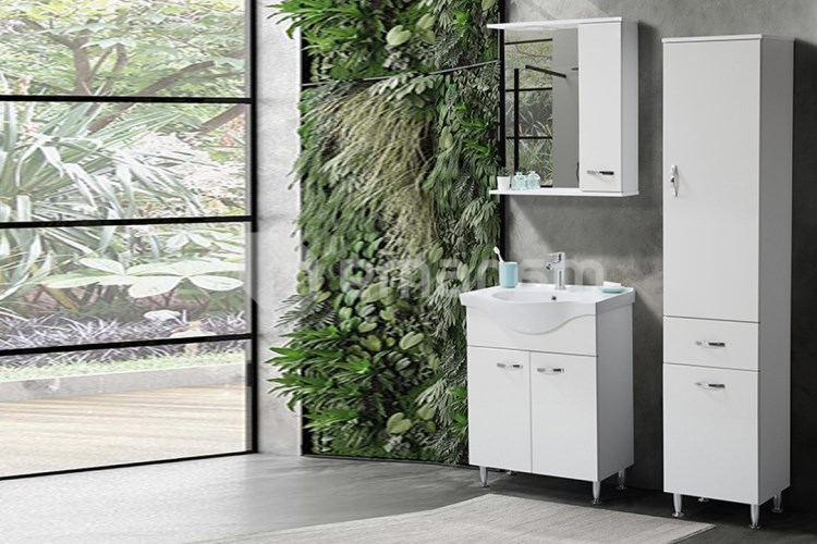 ტუმბო დასადგმელი ხელსაბანით Martat Olimpia 65 თეთრი