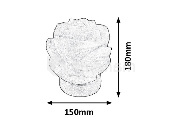სანათი მარილოვანი + ნათურა Rabalux Flores 2676 E14 1x MAX 15W