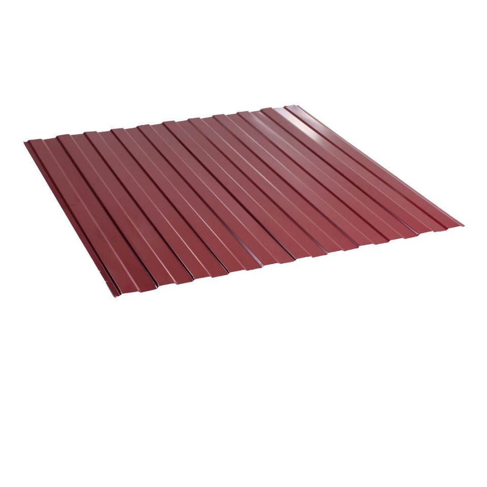 პროფილირებული ფერადი თუნუქი 0.35X1190 პრიალა RAL3005 NOVA