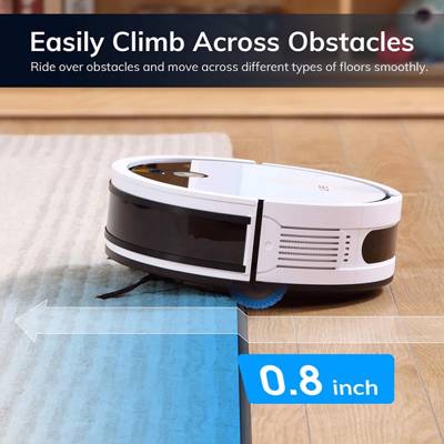 ILIFE V9e Robot Vacuum Cleaner, 4000Pa Max Suction, Wi-Fi Connected, 700mL Large Dustbin, Self-Charging, Customized Schedule, Ideal for Hard Floors an