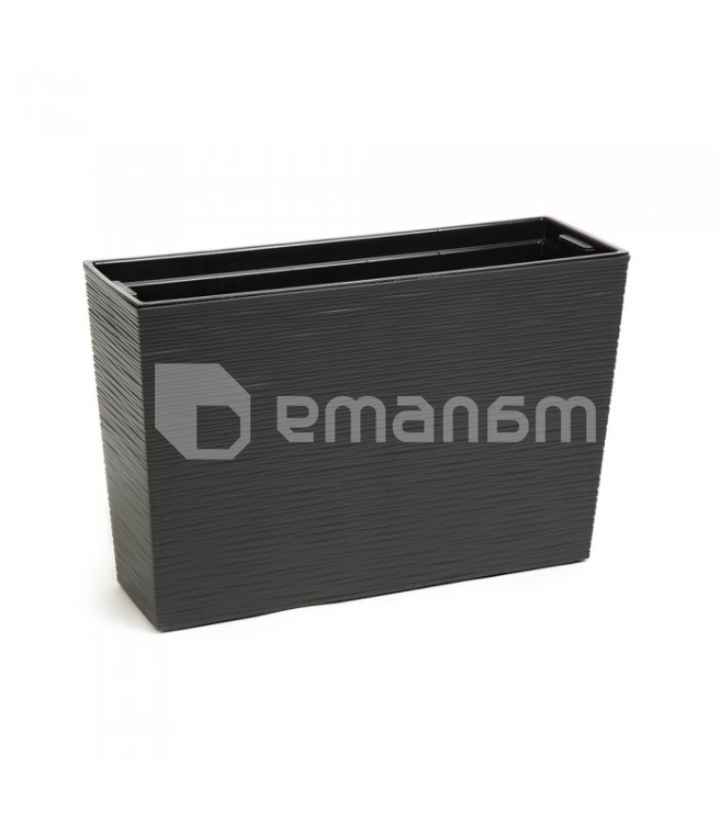 ქოთანი ყვავილის Lamela WERBENA 19x56სმ 12ლ შავი