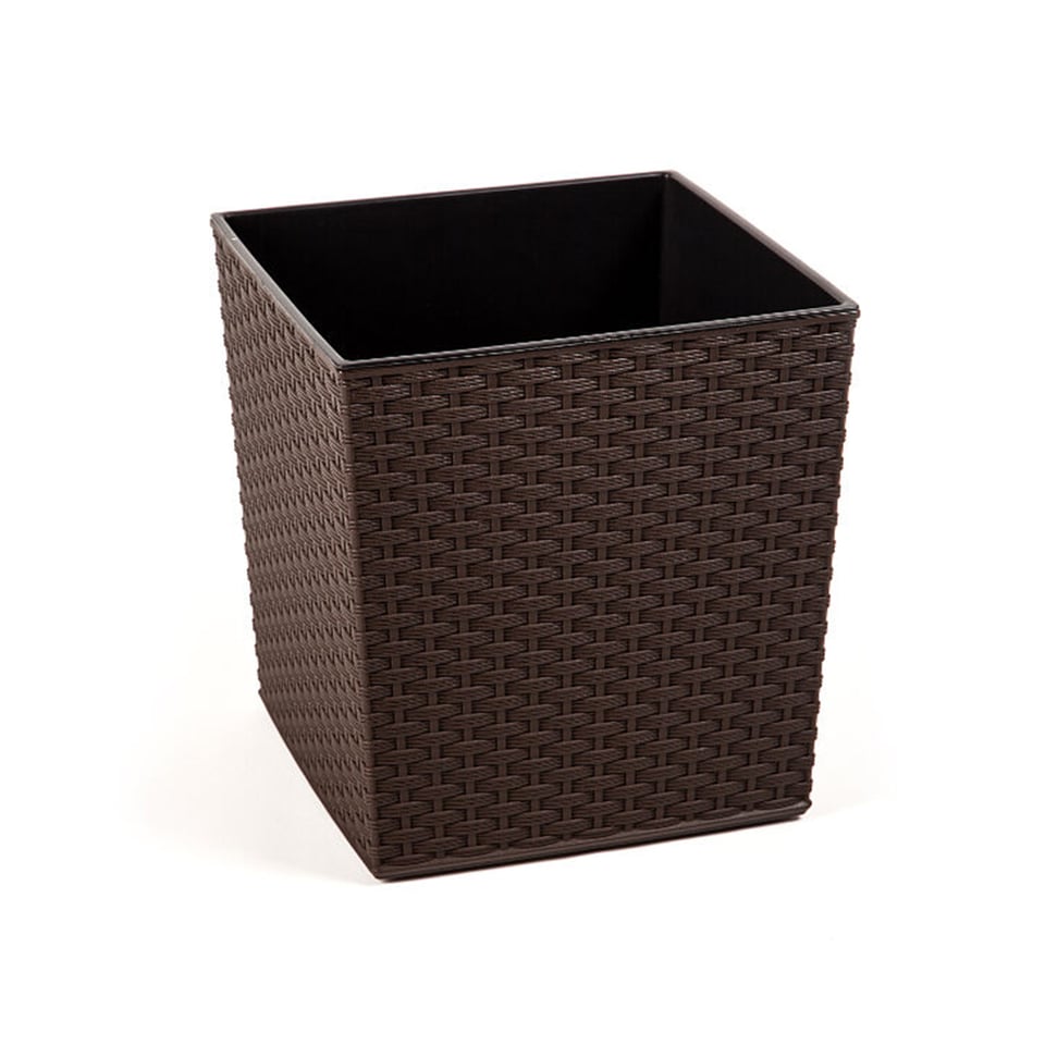 ქოთანი ყვავილის Lamela JUKA rattan planter mocha 25x25 სმ