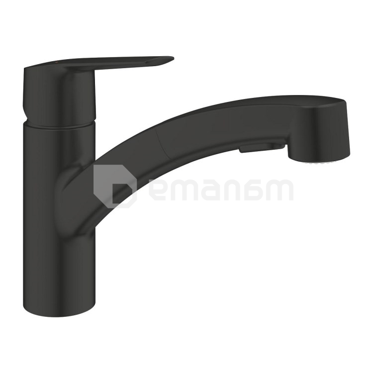 სამზარეულოს ონკანი Grohe Start OHM Black DUAL SPRAY LOW SPOUT 303072431