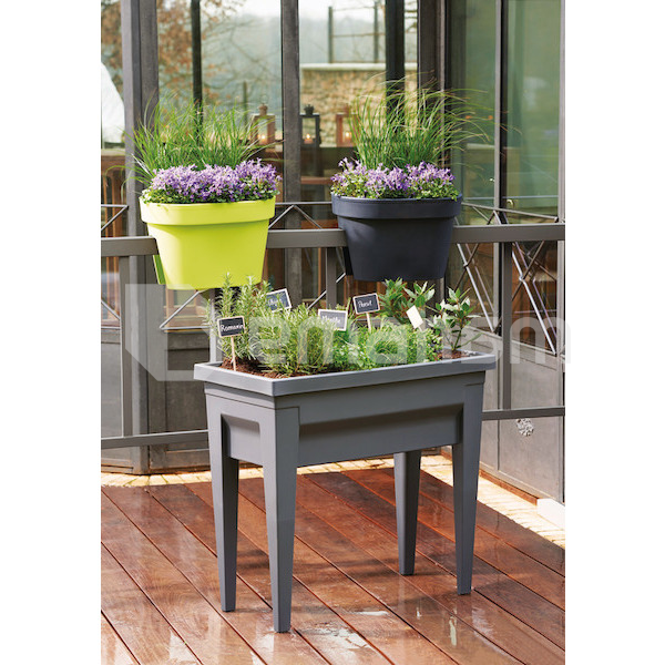 ქოთანი პლასტმასის EDA Plastiques VEG&TABLE CITY 76 X 38,5 X 68სმ 57ლ