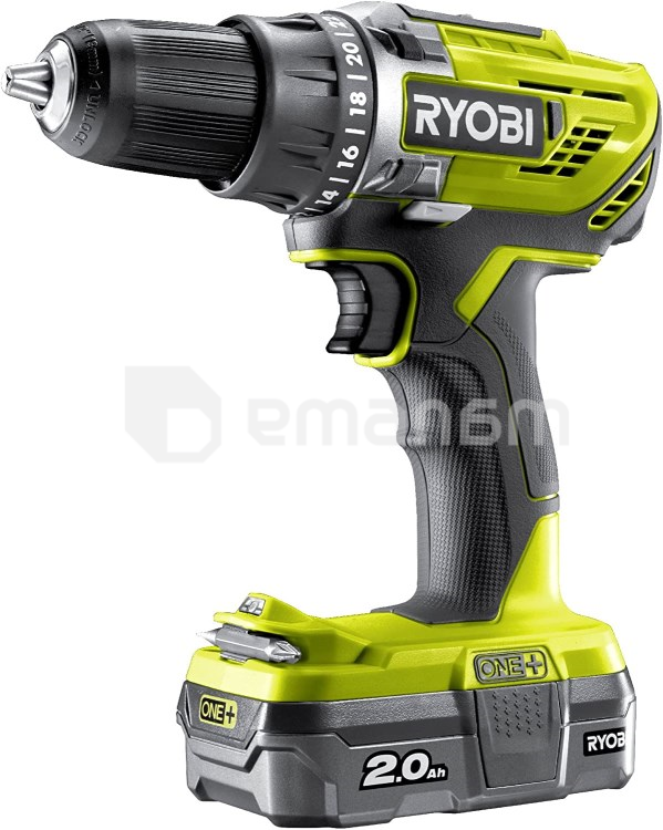 დრელი სჭვალსახრახნი Ryobi ONE+ R18DD3-120S 18V