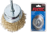 რკინის სახეხი მავთული-რბილი დრელზე 3"/Cup brush with shank (INDUSTRIAL) 3"