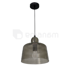 საკიდელი LUMINEX 1 Bell smoke შუშა 063 E27 1x MAX 60W