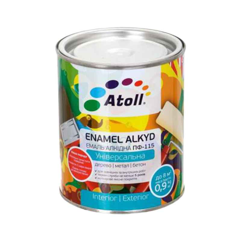 თეთრი АTOLL ემალის ალკიდური ПФ-115