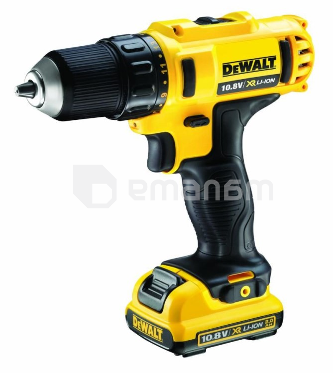 დრელი-სჭვალსახრახნი აკუმულატორის DeWalt DCD710D2-QW 12V