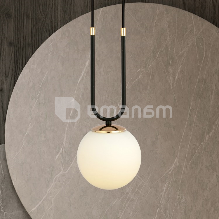 საკიდი EMIBIG GLAM 1 E14 1x MAX 40W BLACK OPAL