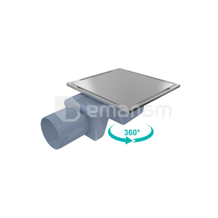 აბაზანის ტრაპი Valtemo Inox-s Trendy VFD-774315 10X10 სმ