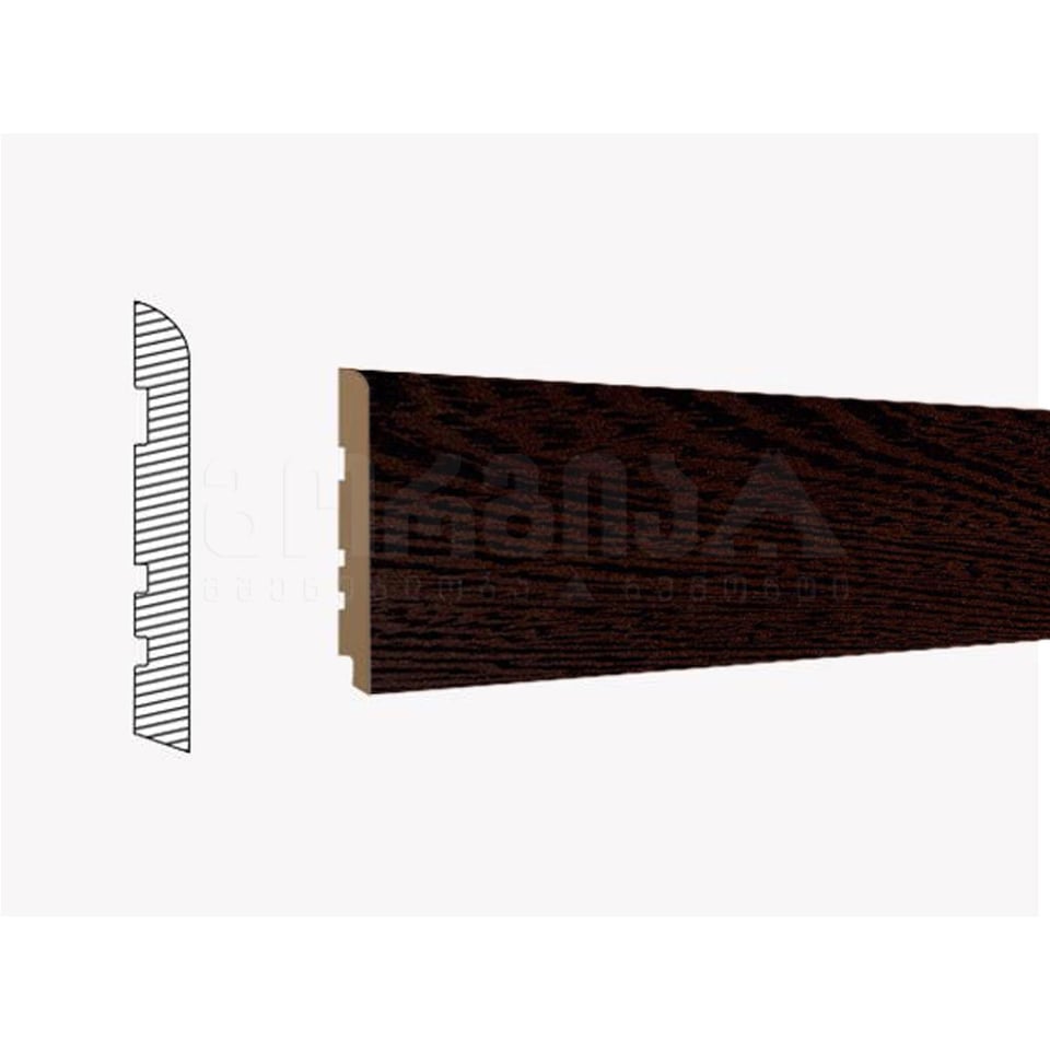 პლინტუსი მდფ  8სმ  WENGE