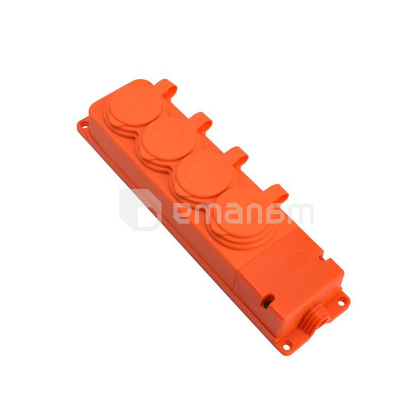 ბუდე  ByLion კაუჩუკის 4 IP44 16A ნარინჯისფერი