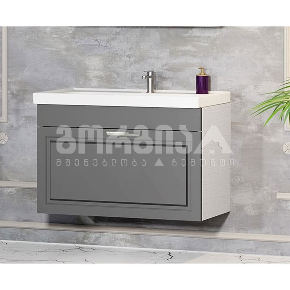 აბაზანის ავეჯის ქვედა ნაწილი SAHRA 60CM ANTRASIT