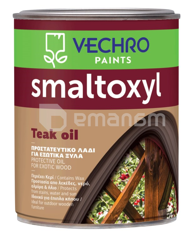 ზეთი ხის ზედაპირისთვის Vechro Smaltoxyl Teak Oil 750 მლ
