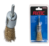 რკინის სახეხი მავთული-რბილი დრელზე 1"/Wire end brush with shank (INDUSTRIAL) 1"